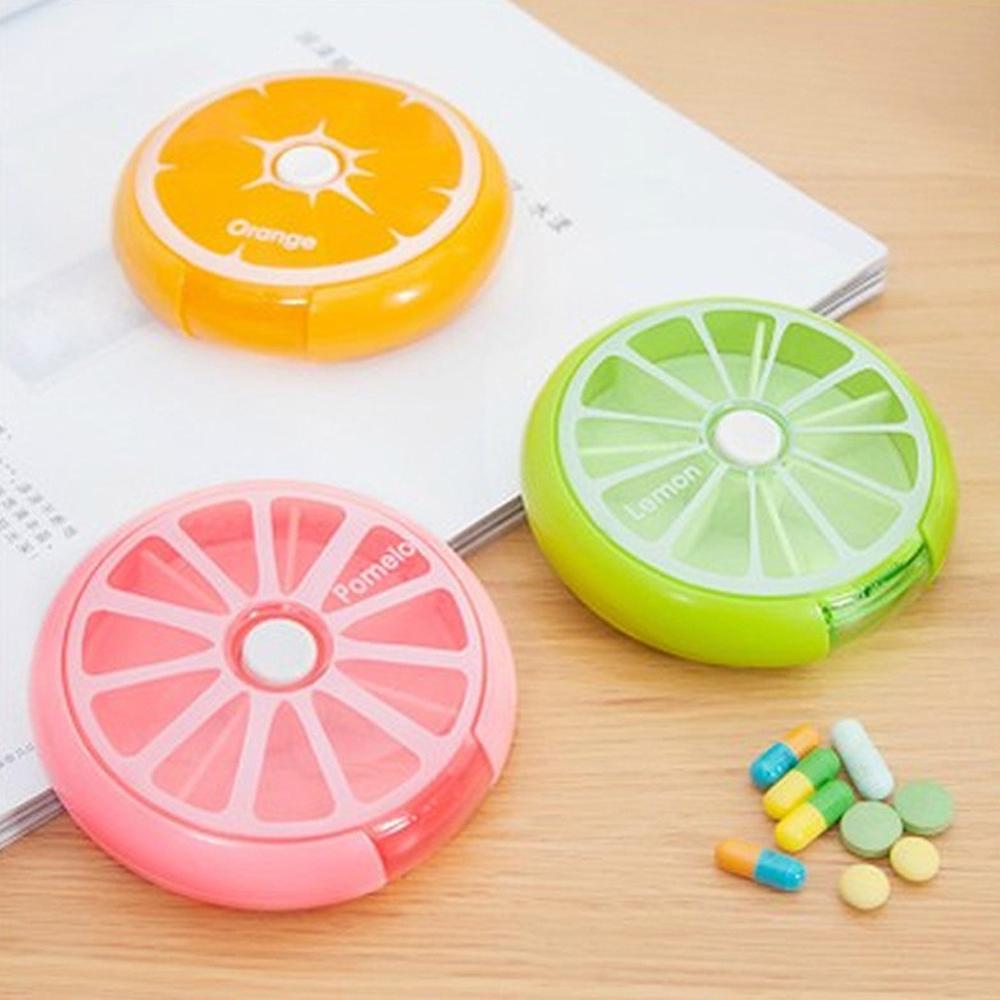 Weekly Rotating Pill Box Case Home First Aid Splitter Tablet Storage Organizer Medicine 7 Day Pill Container For Travel