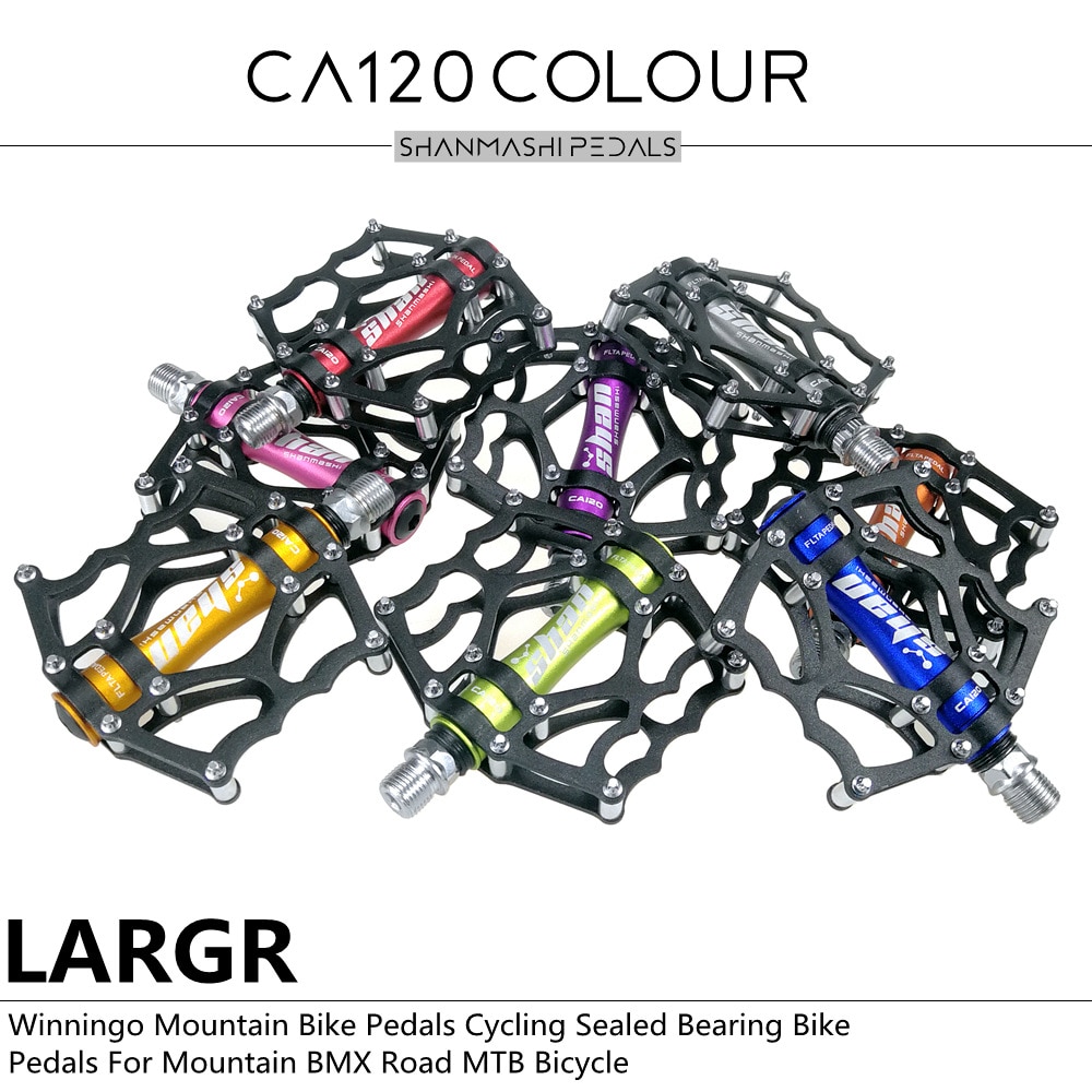 Shanmashi – pédales antidérapantes de vélo à dégagement rapide, en alliage d'aluminium, ultralégères, intérieur, dynamique