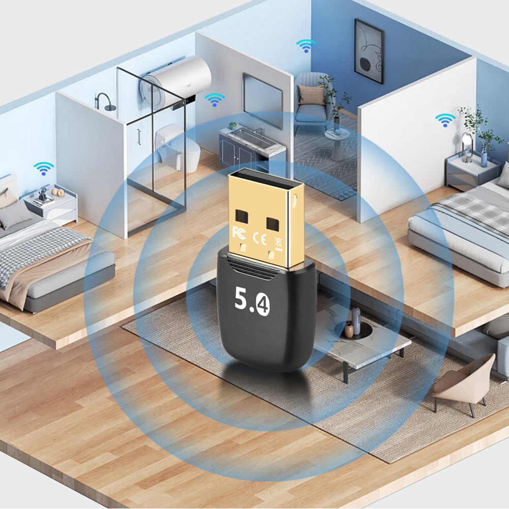 Adattatore usb bluetooth 5.4 trasmettitore audio ricevitore driver gratuito adattatore dongle audio bluetooth 5.3 per pc portatile wireless parla