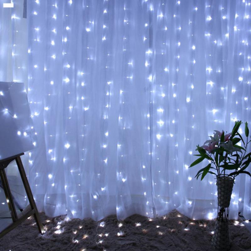 3x3/3x2/3x1m Led mariage fée chaîne lumière nouvel an lumière 200 Led fée guirlande lumineuse pour Garden Party maison rideau décoration