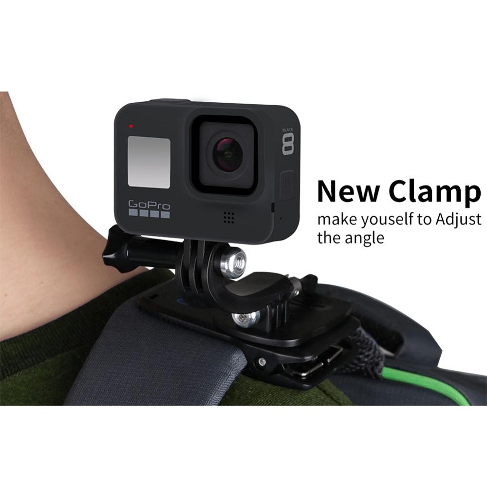 Correa para casco de motocicleta, soporte de cámara para AKASO Campark, GoPro Hero 7, 6, 5, Black Hero 4/3, 360