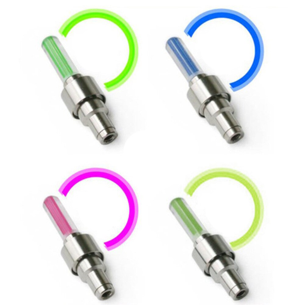 Lámpara de luz Led para bicicleta, tapa de neumático de rueda de coche y motocicleta, accesorios de buena , accesorios duraderos de para bicicleta, Uds.