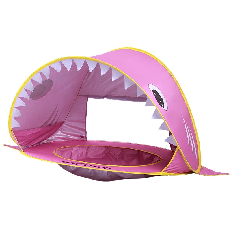 Levoryeou Baby Beach Tent Uv Beschermen Sunshelter Met Een Zwembad Baby Kids Strand Tent Up Draagbare Zwembad Zon Onderdak: Pink