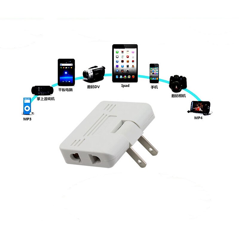 3PCS Plug Mini Outlet Power Converter Rotate Charger Wall Socket Adapter Splitter Converter Socket One To Three Power Conversion