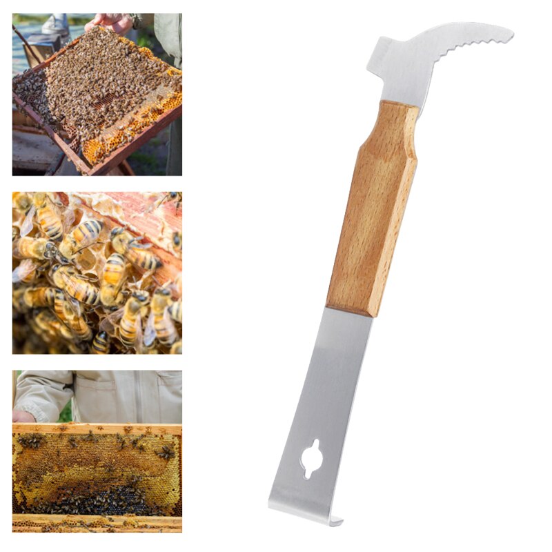 Bee Hive Tool bee Scraper Multifunction Bee Tools Stainless Steel Hive Scraper For Beekeeper Take Honey