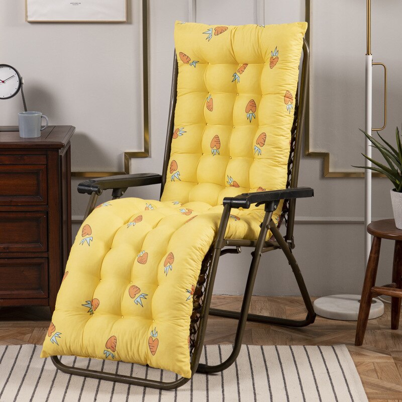 Coussin de chaise de Patio | Chaise longue d'extérieur, chaise de pont à bascule, siège de banc, matelas, sans chaise: Yellow Radish