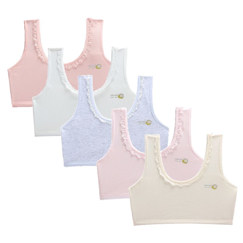 Adolescente menina sutiã esportivo crianças roupa interior jovem puberdade sutiã de treinamento para 8-18years t5ec