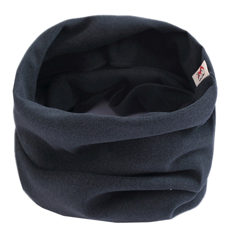 Solid Candy Kleur Baby Sjaal Katoen Ring Sjaal Kinderen Hals Kraag Jongen Kinderen Halsdoek Herfst Winter Meisjes Sjaal: solid black