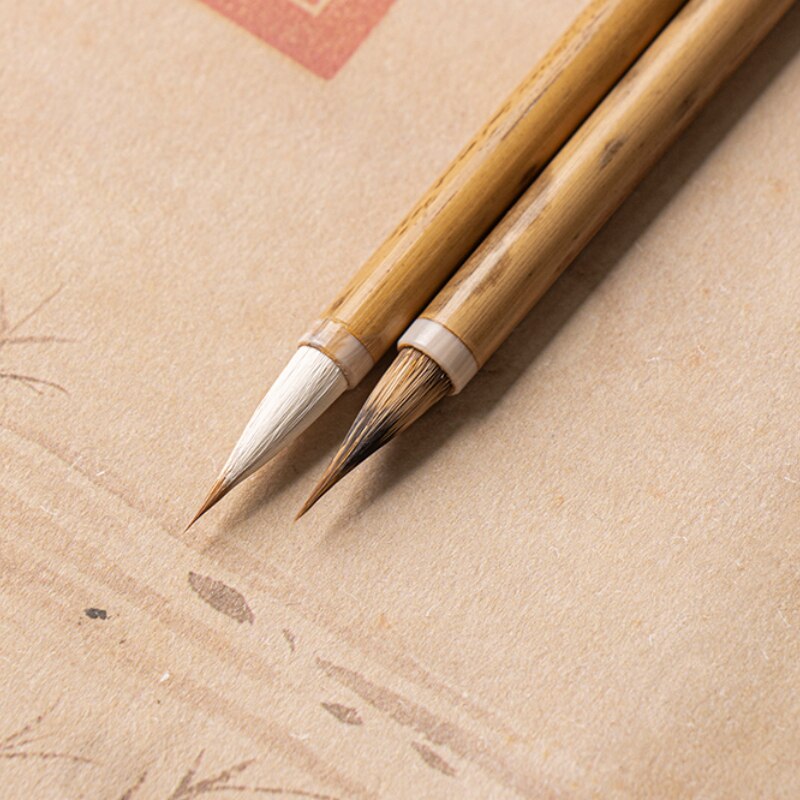 Small Regular Script Brush Pen Purple Rabbit Hair Weasel Woolen Multiple Hair Calligraphy Brush Chinese Painting Pen Caligrafia