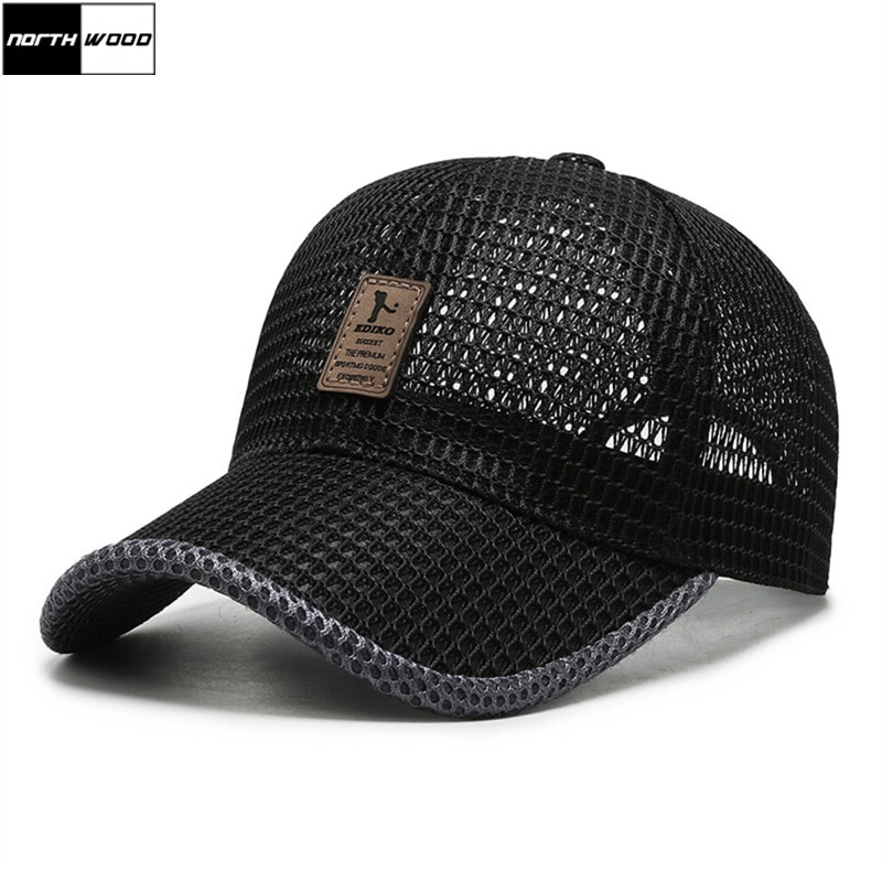 [NORTHWOOD] lato siatka czapka z daszkiem dla mężczyzn kobiety kapelusz wędkarski słońce czapki z daszkiem kości Casquette Homme tata kapelusz
