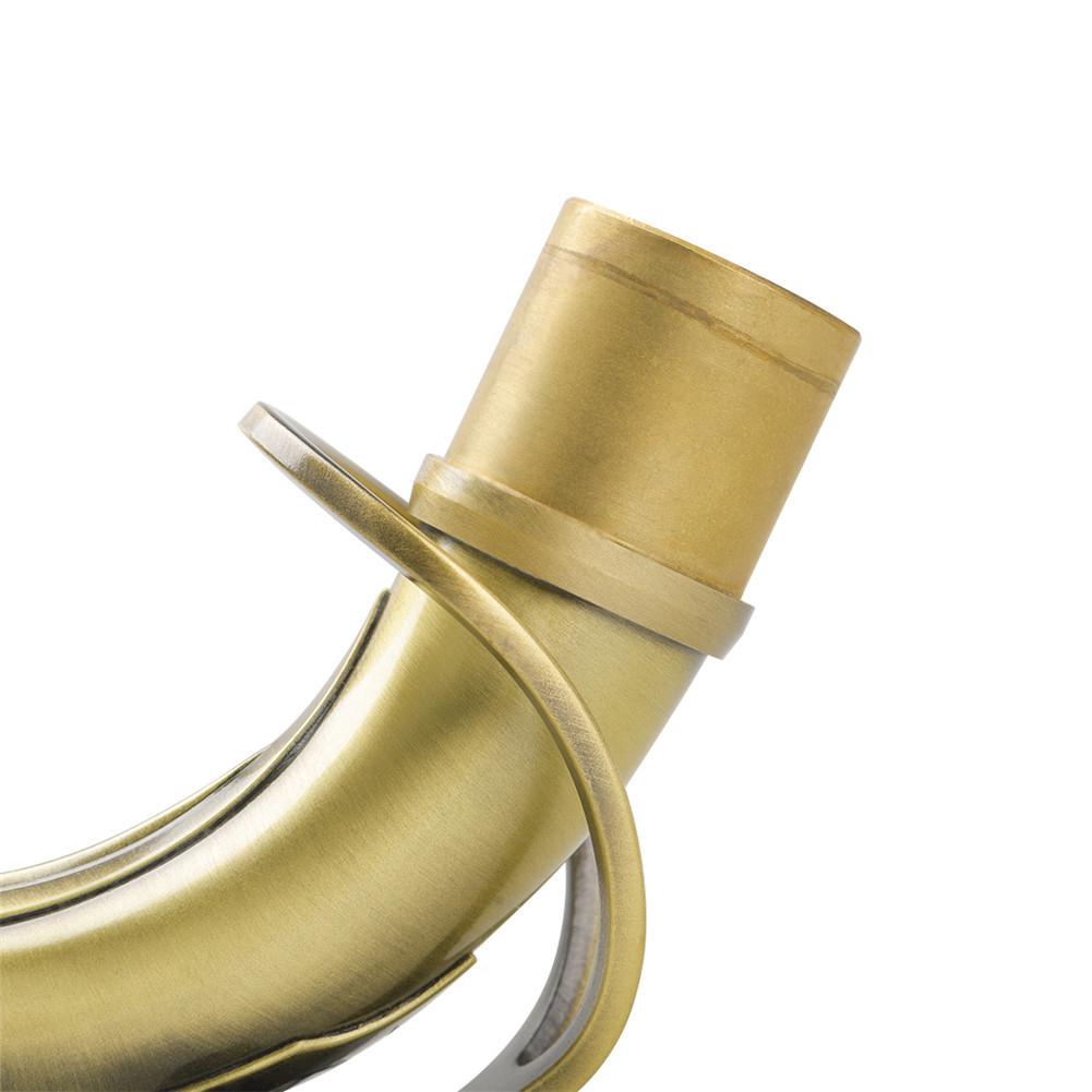 B65 sax böjhalsar för altsaxofon antik mässing tillverkat värmeisolerande material 24.5mm munstycken med läderkudde