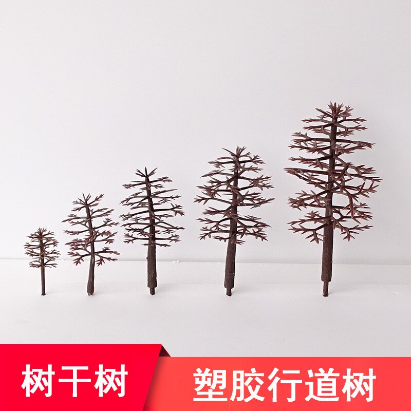 3-9cmdiy Architecture Sand Table Model Material Micro Landscape Decoration Model Sand Table Model Tree Plastic Street Trees