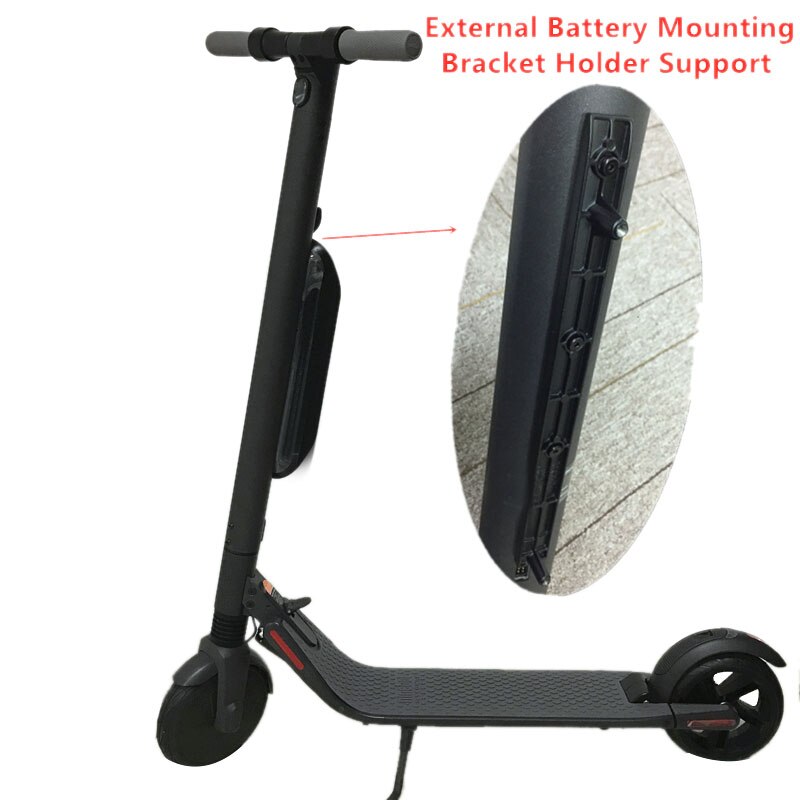 Batterie externe pour trotinette électrique, accessoire avec supports de montage pour e-scooter, adapté aux modèles Ninebot ES2/ES4,