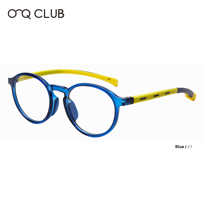 O-Q CLUB enfants lunettes myopie optique lunettes garçons filles Anti lumière bleue TR90 Silicone Flexible enfants lunettes montures 2501