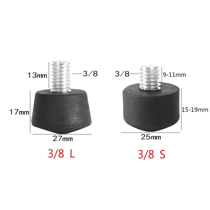 Universal- Anti-Unterhose Gummi Fuß Pad Füße Spitze für Stativ Einbeinstativ 3/8 "1/4" M8