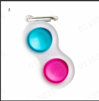 12 × 12cm Push Bubble Fidget zabawka sensoryczna ADHD autyzm specjalne potrzeby zabawki antystresowe zabawki antystresowe zabawki dekompresyjne dla dzieci: C