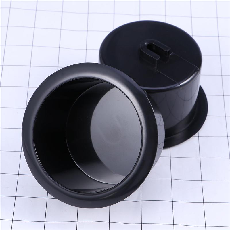 2pcs Black Plastic ReclinerHandles Replacement Cup Holder Insert For