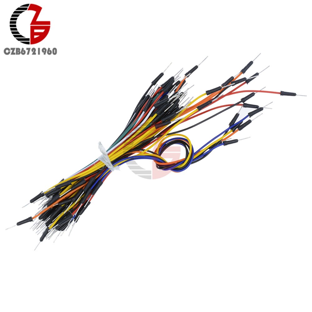 1Pack 65 Pcs Male Naar Male Solderless Flexibele Breadboard Jumper Cable Draden Voor Arduino