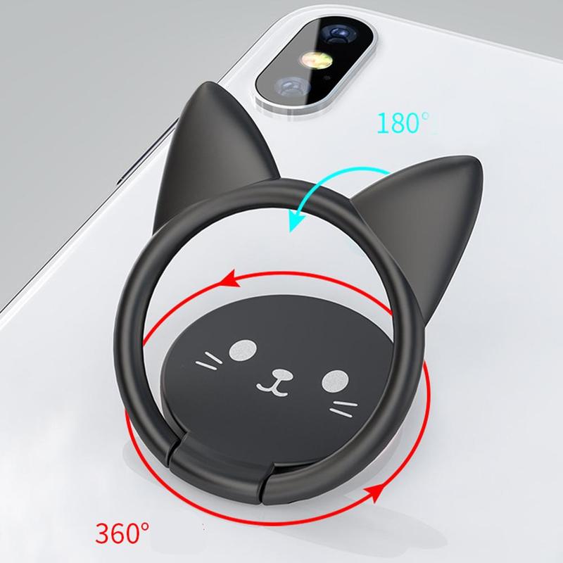 Doigt en métal porte-anneau téléphone Mobile Smartphone support de voiture support support mignon accessoires support support de voiture magnétique L8C4