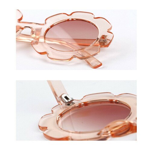 Cute Toddler Beach Flower Goggles Infant Baby Kids Unisex Child Plastic UV400 Frame Sunglasses Girl Boys Summer Outdoor Glasses