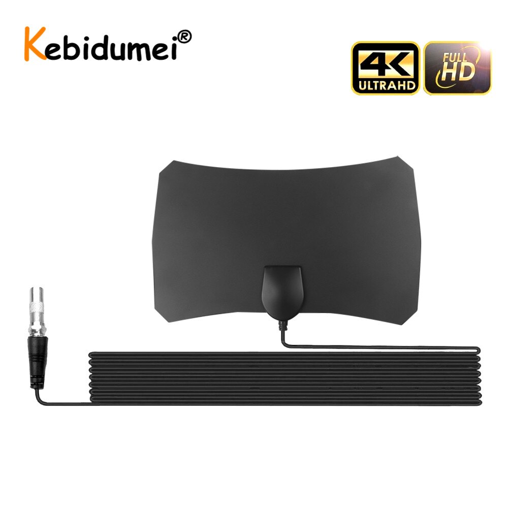 Signal Receiver Indoor Digital TV Antenna 200 Mile Range 4K HDTV Digital 1080p TV Antenna Amplifier Booster