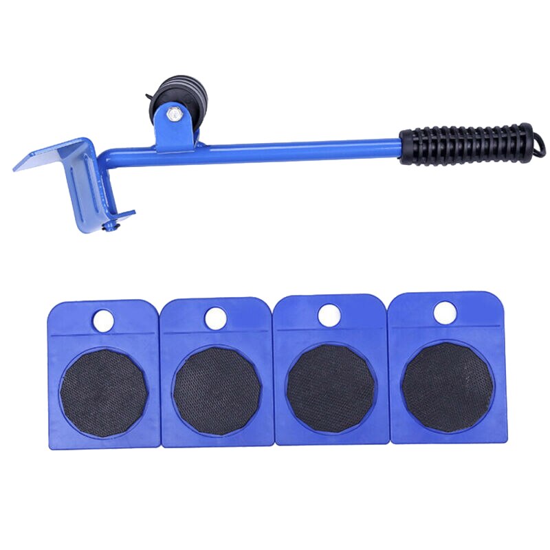 200 kg Furniture Mover 5pcs/Set Roller Skids Lifter Slides Lifting Tool: Blue