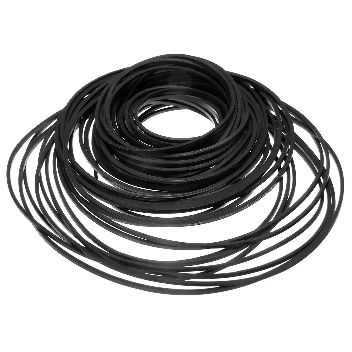 60Pcs 40-130Mm Mix Cassette Tape Machine Reparatie Riemen Diverse Gemeenschappelijke Platte Rubber Riem Voor Recorders Walkman cd Dvd Drive
