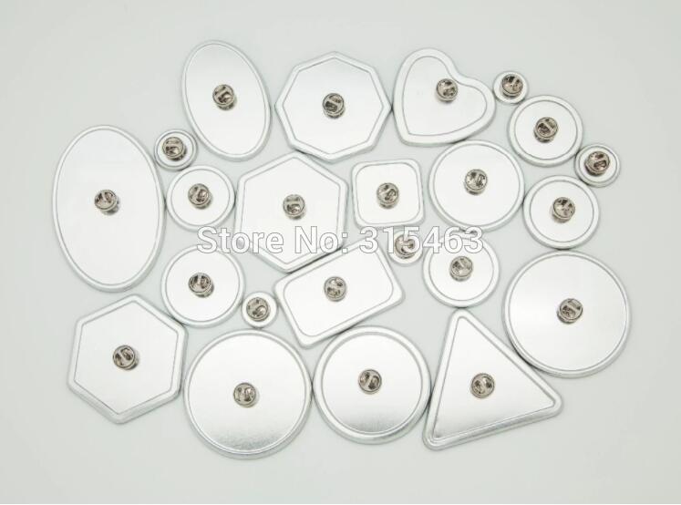 100 Sets 1-1/4 &quot;32Mm Vlinder Koppeling Terug Metal Alle Stalen Badge Button Maker Knop supply Materialen