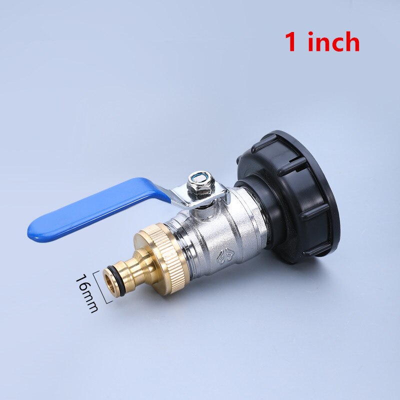 Water Tank Adapter 1/2'' 3/4'' 1'' Thicken outer Tap Fittings Garden Hose Connector for IBC Water Tank 1PCS: 6