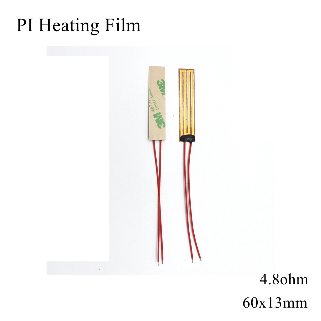 Film chauffant électrique 60x13mm, 5V 12V 24V 110V 220V PI, Film adhésif Polyimide, plaque chauffante électrique, tapis de panneau, feuille de carburant, huile moteur réservoir