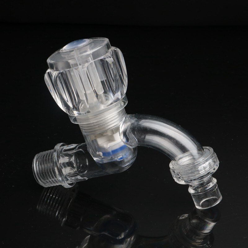 1pc 1/2 "3/4" gwint zewnętrzny przezroczysty kran bateria łazienkowa robić nawadniania ogrodu złącze pralka zawór wody