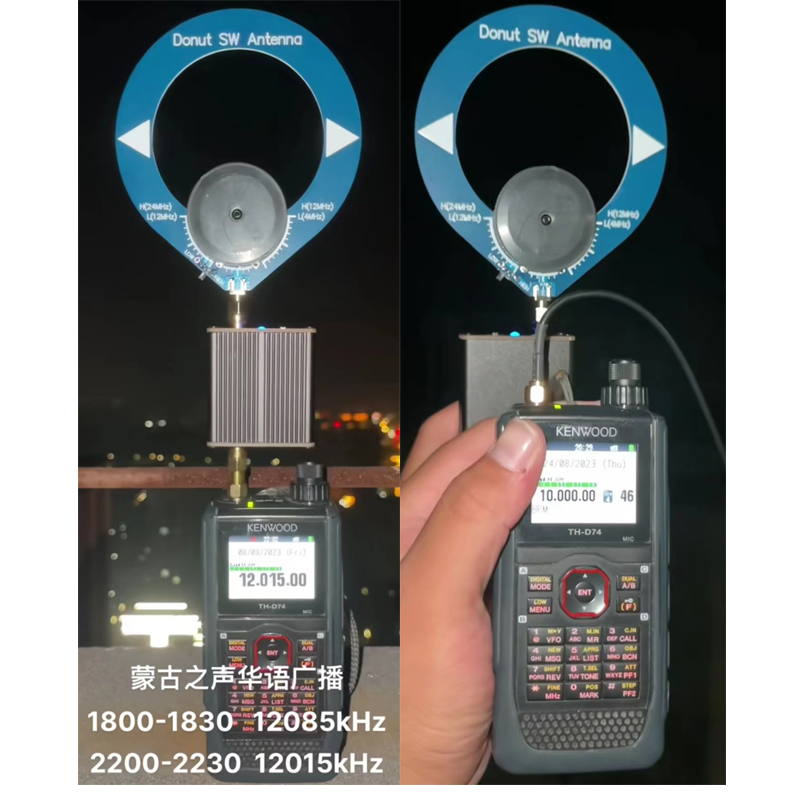 Donut AM MW SW Mini Loop Antena, Receptor, Onda Média, HF, Ondas Curtas, Antena Tuning Anel, Malahiteam, DSP, DSP2
