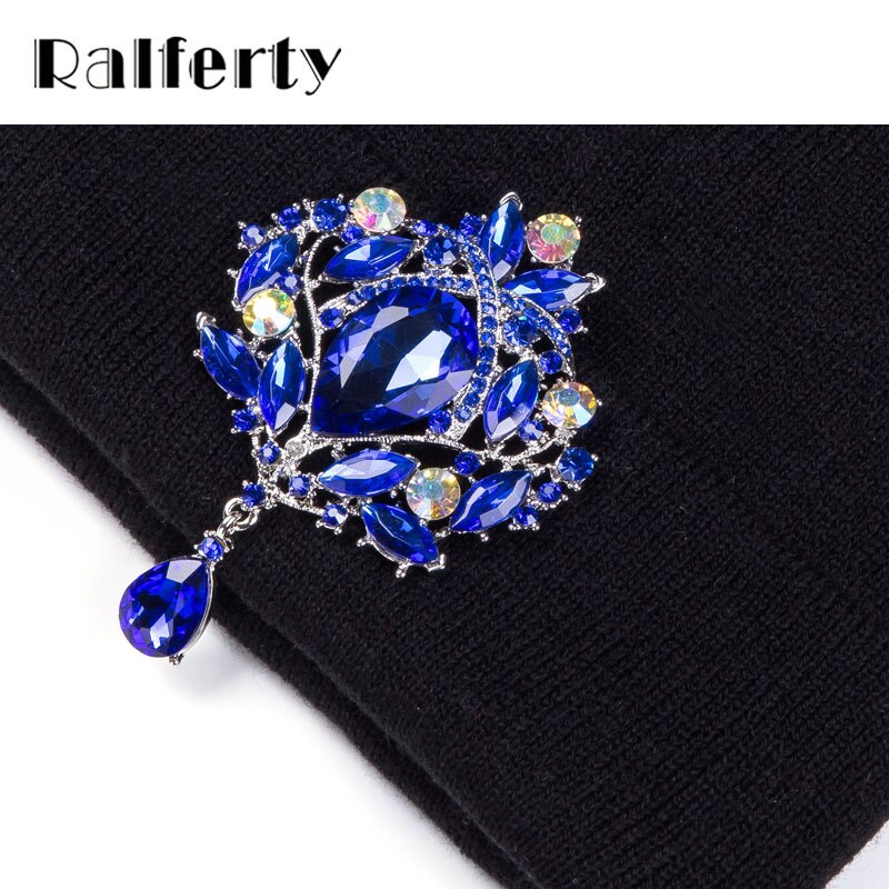 Ralferty Winter Vrouwen Hoeden Luxe Strass Kristal Accessoires Hoofddeksels Beanie Hoed Vrouwen Cap Motorkap Femme Gorro