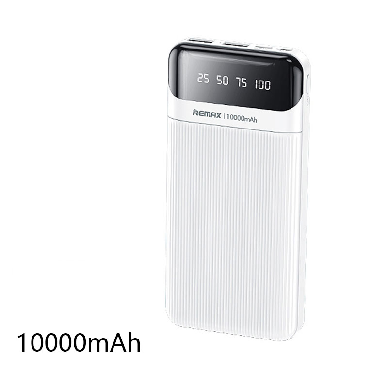 Remax-batería externa portátil de 10000mAh, con Cables de carga, pantalla Digital LED, para iPhone, Xiaomi, Huawei: Default Title