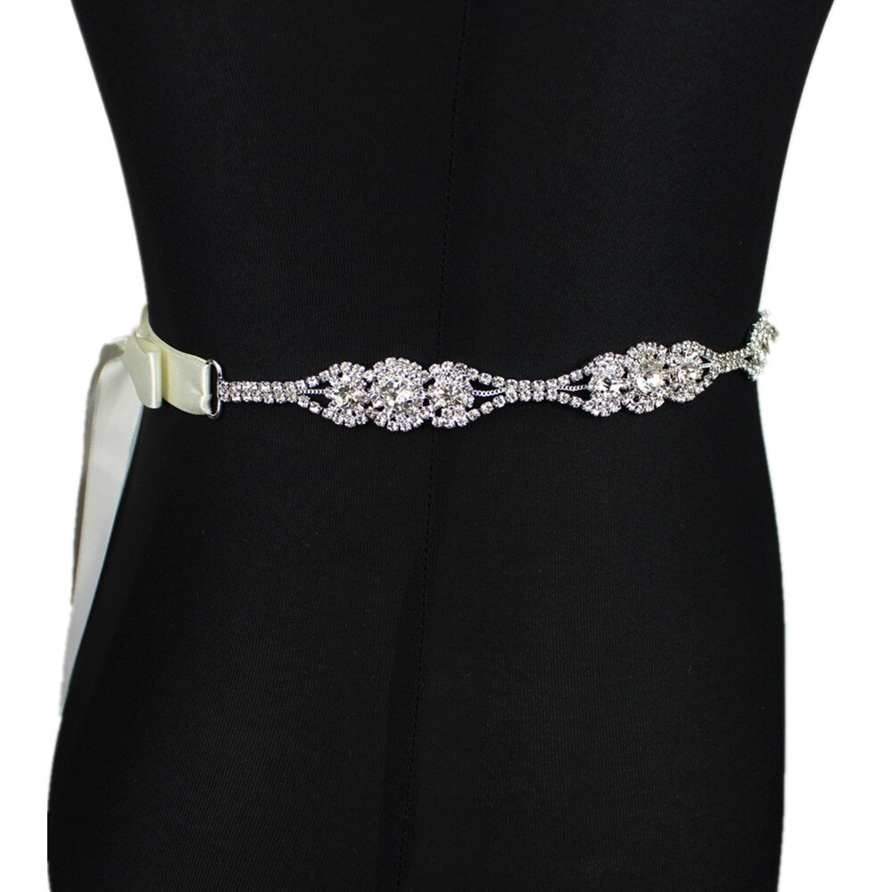 Hojas de plata vestido de boda cinturón Rhinestone cinturón de boda fajas femeninas cinturón de novia Sash accesorios de vestido de novia