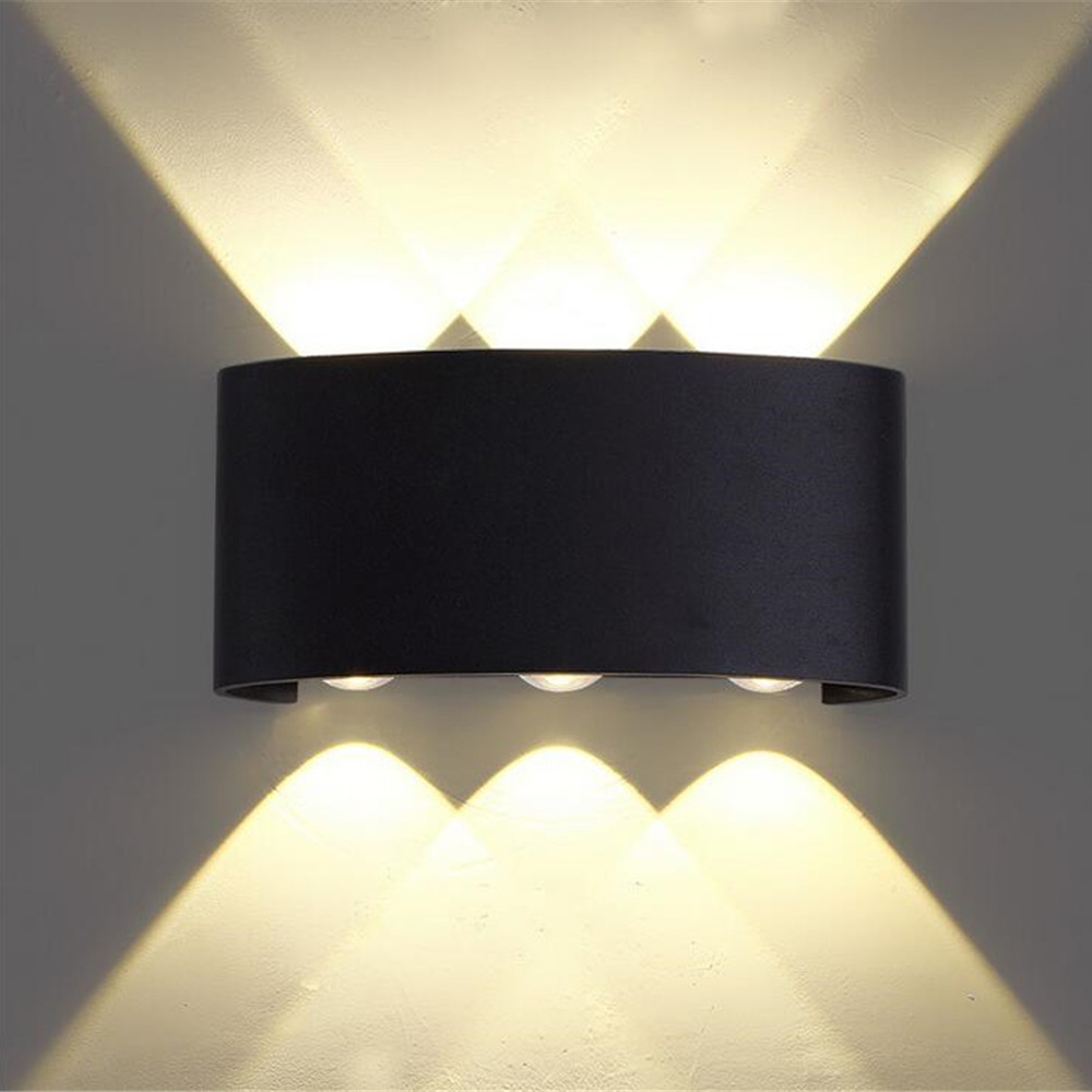 Waterdichte 6 w Led Wandlamp 85-265 v moderne Aluminium indoor outdoor Opbouw Led Tuin Veranda gang buitenmuur Licht