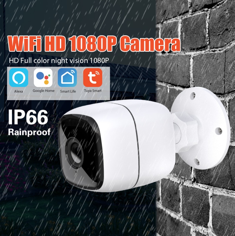 Outdoor Waterproof Camera 1080P HD Enhanced Imaged Wide Dynamic 3D Noise Reduction Smart Wifi Network Wireless Camera