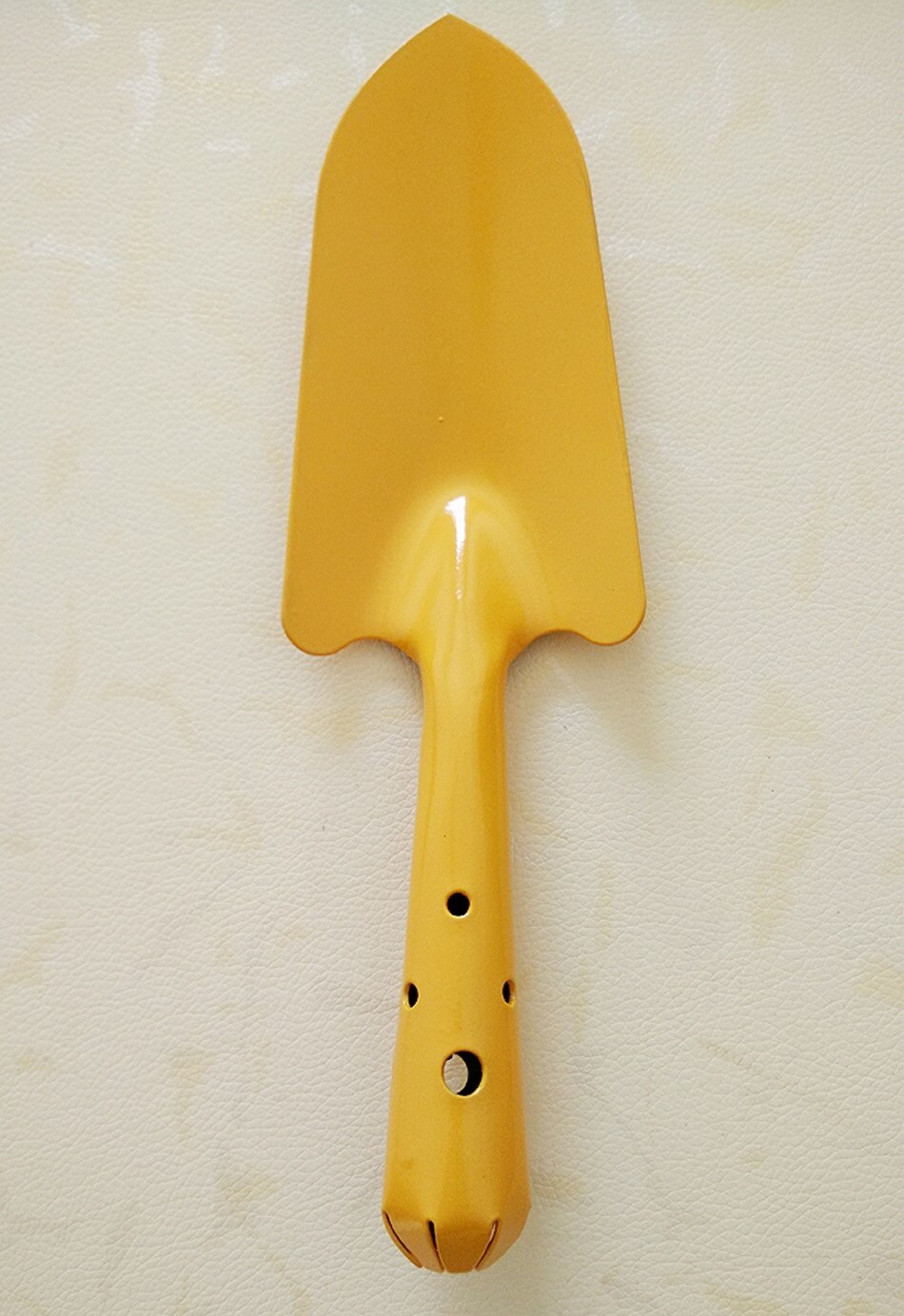 Wooden Handle Small Flower Shovel Garden Tool Simple Iron Tool Durable Garden Shovel Tool: yellow