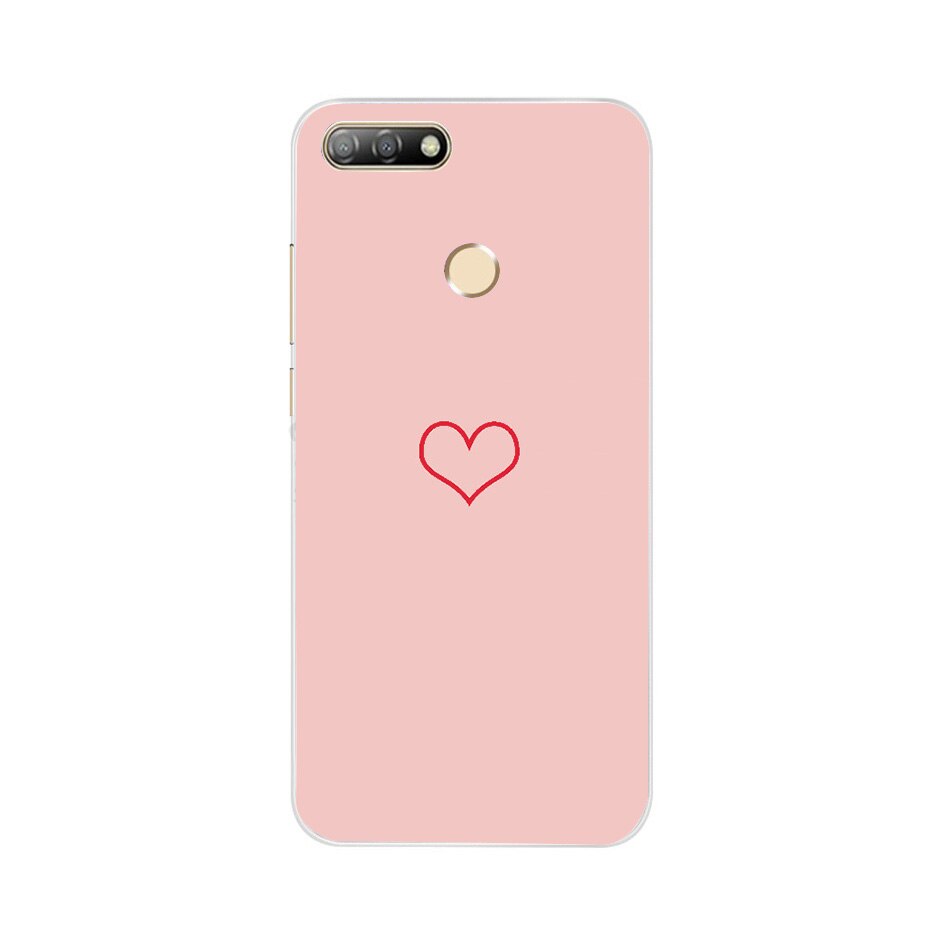 Honor 7A Pro Case op voor Coque Huawei Honor 7A Pro Telefoon Gevallen 5.7 "Kleurrijke Candy Soft Silicone Cover voor Huawei Honor 7 EEN Pro: Clear