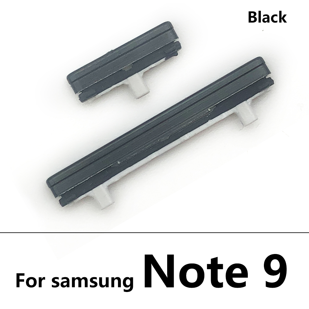 Teclas laterales nuevas, botones de encendido y volumen, botón para Samsung Galaxy Note 9, 10 Plus, piezas de repuesto: Note 9 Black