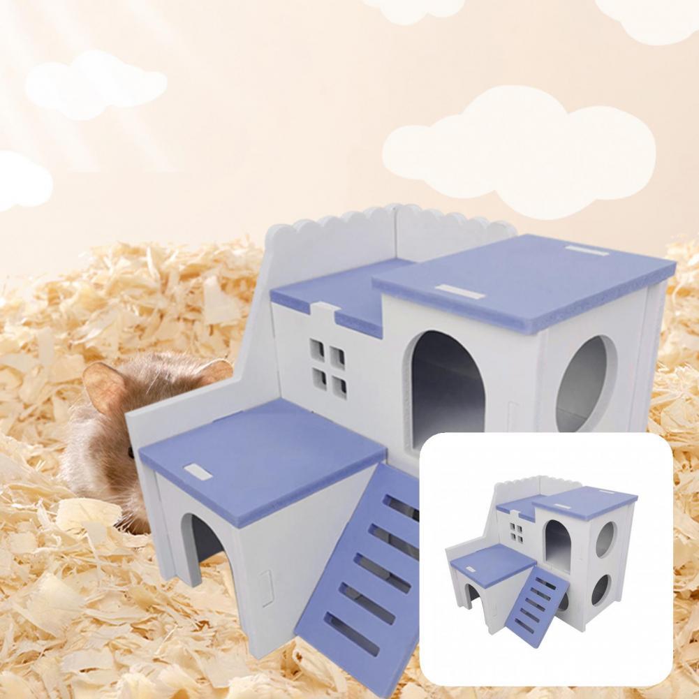 Casa de escondite para hámster, refugio ecológico para animales pequeños, paisajismo para mascotas pequeñas
