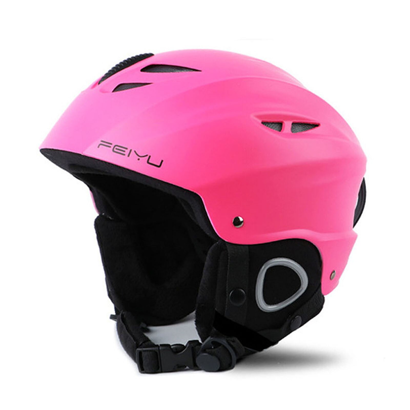 Casco de Snowboard ligero a prueba de golpes, equipo de esquí, deportes de nieve, seguridad, cascos de esquí para hombres, mujeres y jóvenes, 5 colores, 2 tamaños, M, L: Pink / L