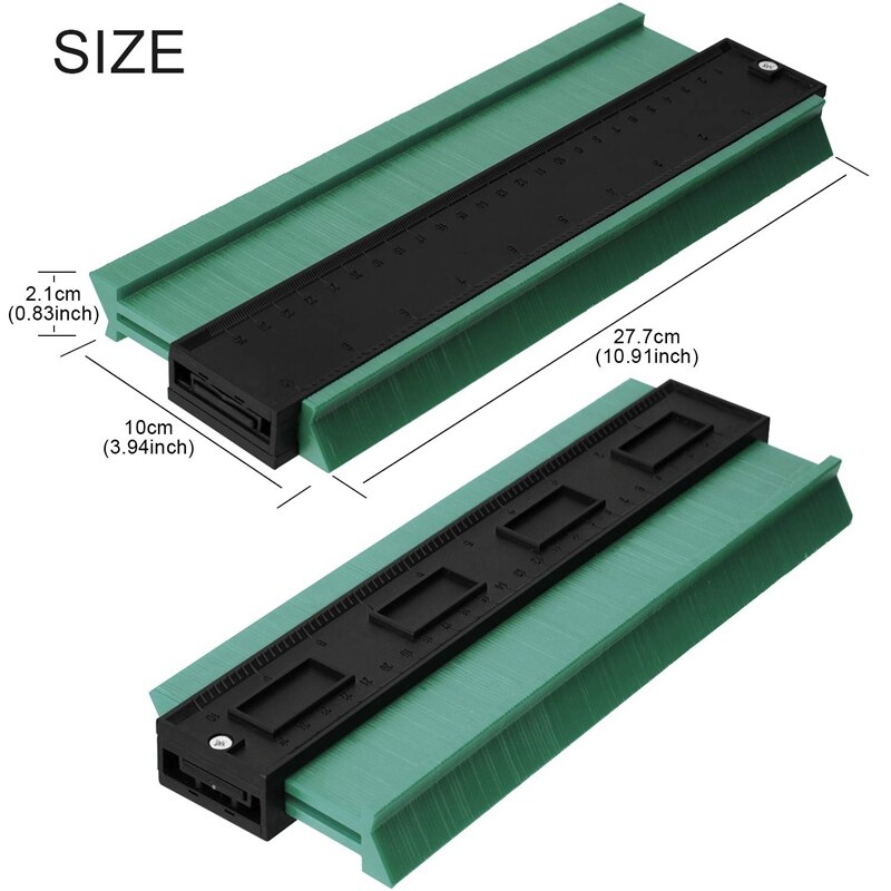 ¡Oferta! Medidor de contorno de 10 pulgadas, medidor de Perfil de plástico, duplicador multifuncional de forma de borde, regla de medida para Pre
