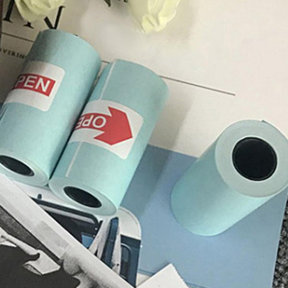 3 Rolls Afdrukken Sticker Papier Thermische Zelfklevend Fotopapier Voor Mini Pocket Photo Printer Paperang P1 P2 Bill Ontvangst Papers