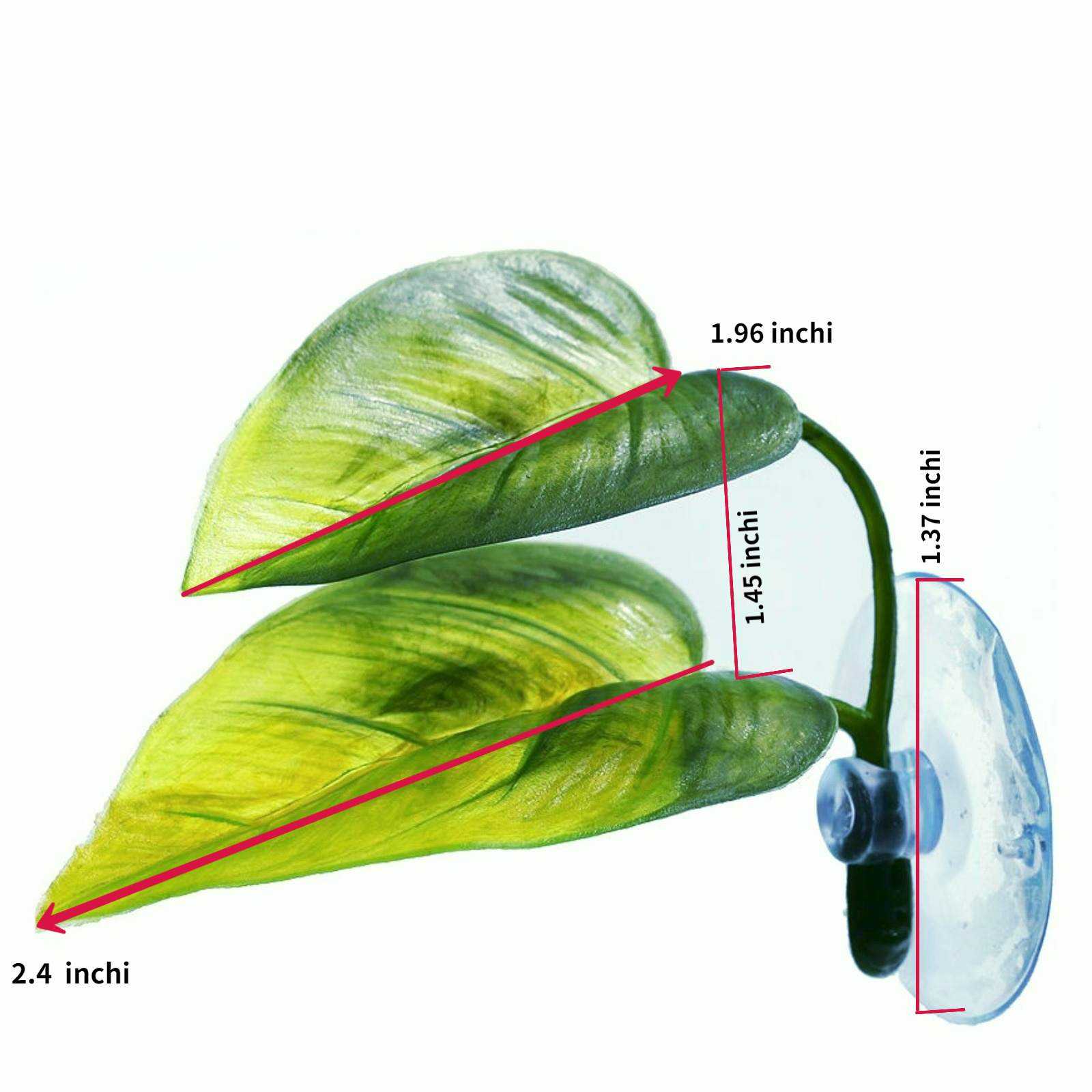 Decoración de pecera para mascotas, Betta, relajación, plantas de juego, hoja, decoración de acuario, peces, Spawning, hamaca de hojas artificiales ornamental: Default Title