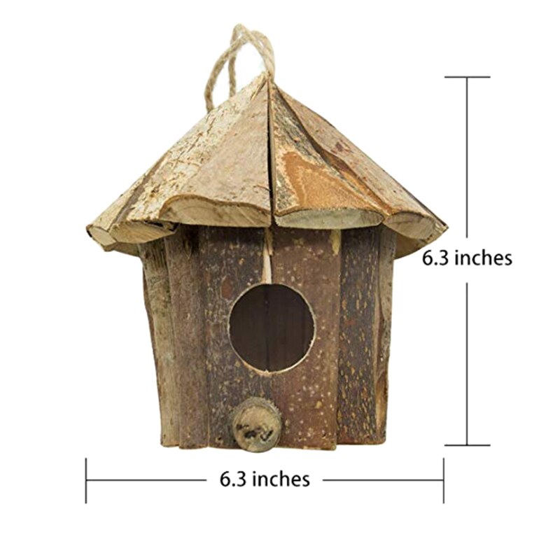 Meilleur nid d'oiseau en bois fait à la main, lieu de repos confortable pour les oiseaux, fournit un abri contre le temps froid, nid d'oiseau Ca
