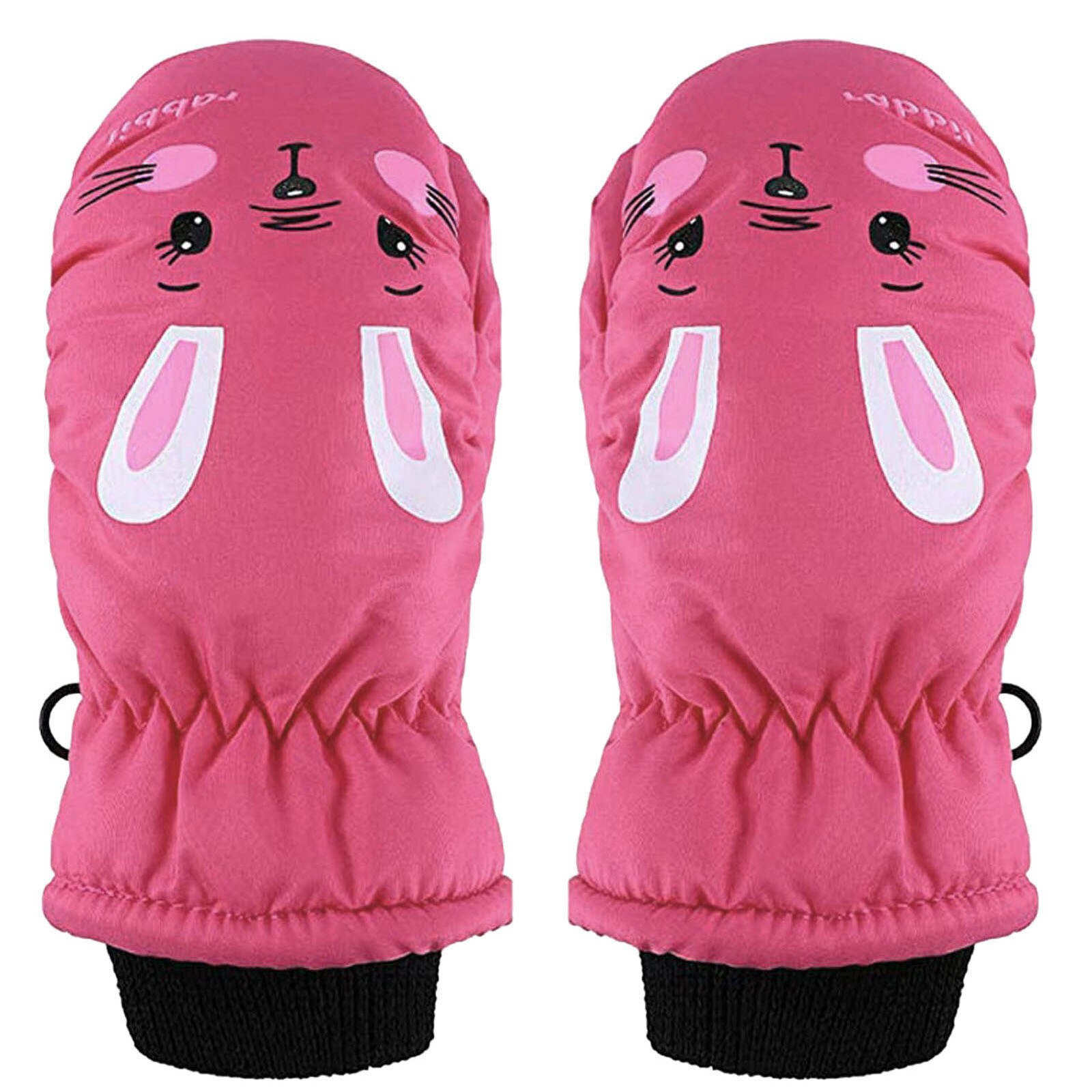 1 Paar Peuter Kids Baby Jongens Meisjes Wanten Ski Handschoenen Waterdicht Winter Warm Skiën Sneeuw Wanten Kinderen Handschoenen Voor meisje Jongen: O