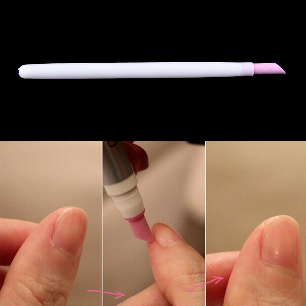 Lápiz para cutícula de piedra para cutícula, de cuarzo, para el cuidado de la manicura, 1 unidad