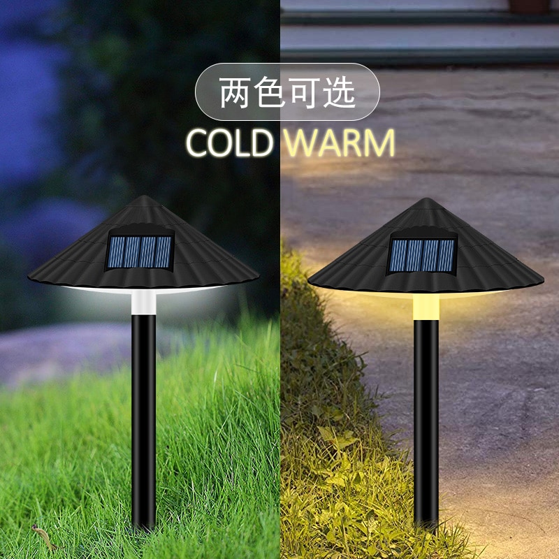 2pcs Solar Garden Light Outdoor LED Solar Powered Lamp Lanterns Waterproof Landscape Lighting For Pathway Patio Yard Lawn