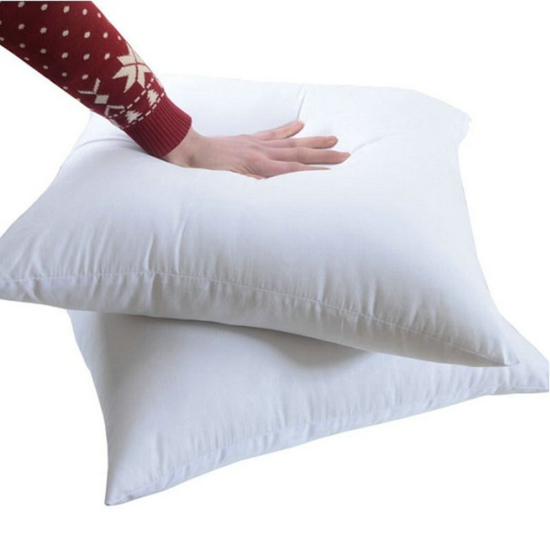 Almohada central de algodón de 65x65cm PP, cojín súper suave para cintura, almohada para cabeza, relleno interno, tela cepillada, relleno de almohada Natural saludable